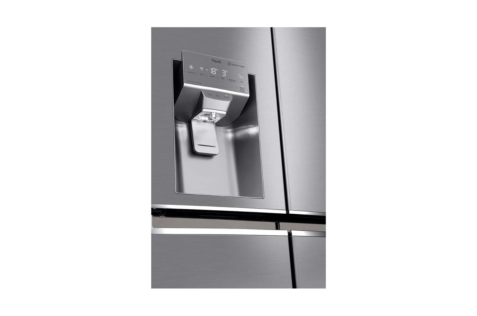 LG 637L French Door Fridge with Ice & Water Dispenser in Stainless Finish, GF-L706PL