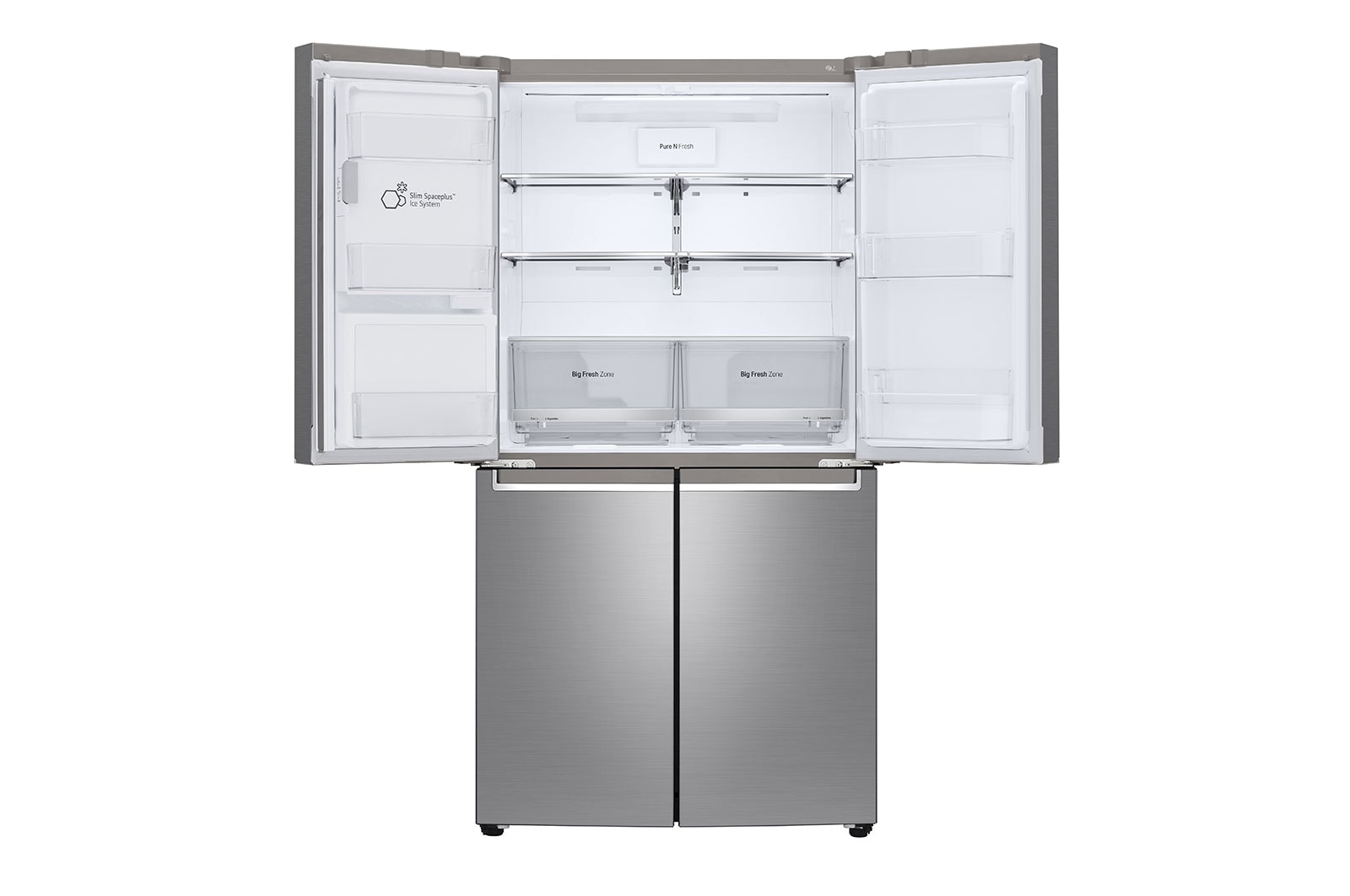 LG 637L French Door Fridge with Ice & Water Dispenser in Stainless Finish, GF-L706PL