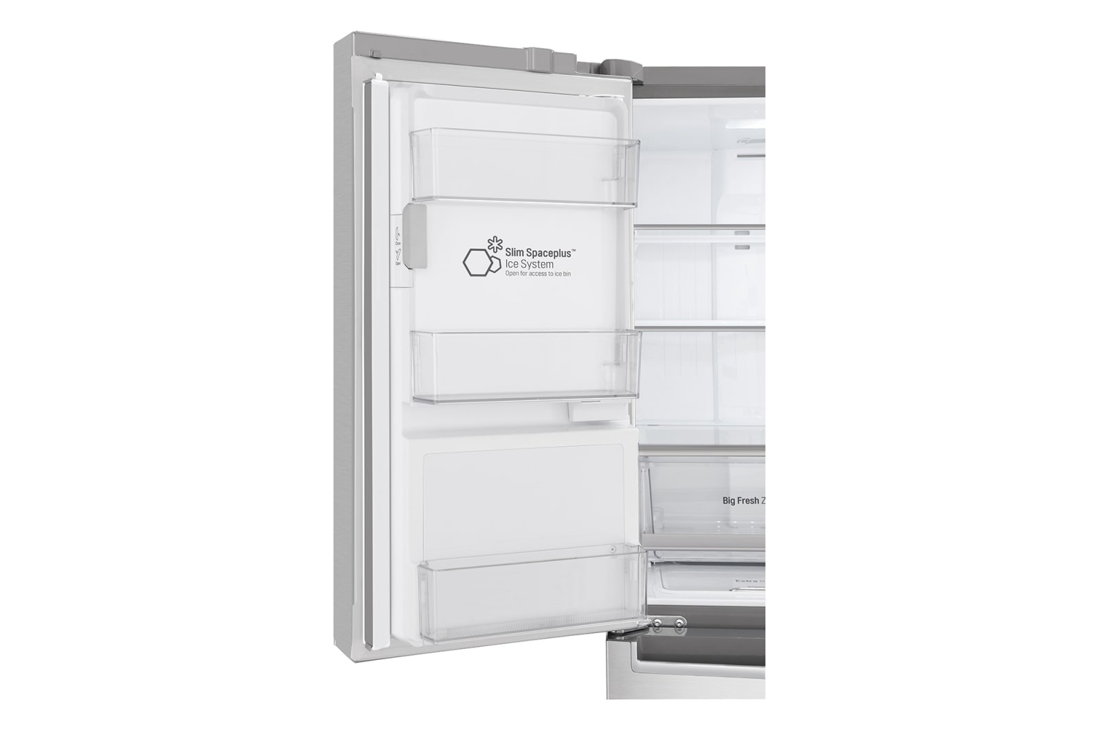 LG 708L French Door Fridge, in Brushed Steel Finish, GF-L708PL