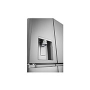 LG 506L Slim French Door Fridge with Non-Plumbed Ice & Water Dispenser, GF-LN500PL