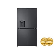 LG 636L French Door Fridge with Non-Plumbed Ice & Water Dispenser, GF-LN700MBL