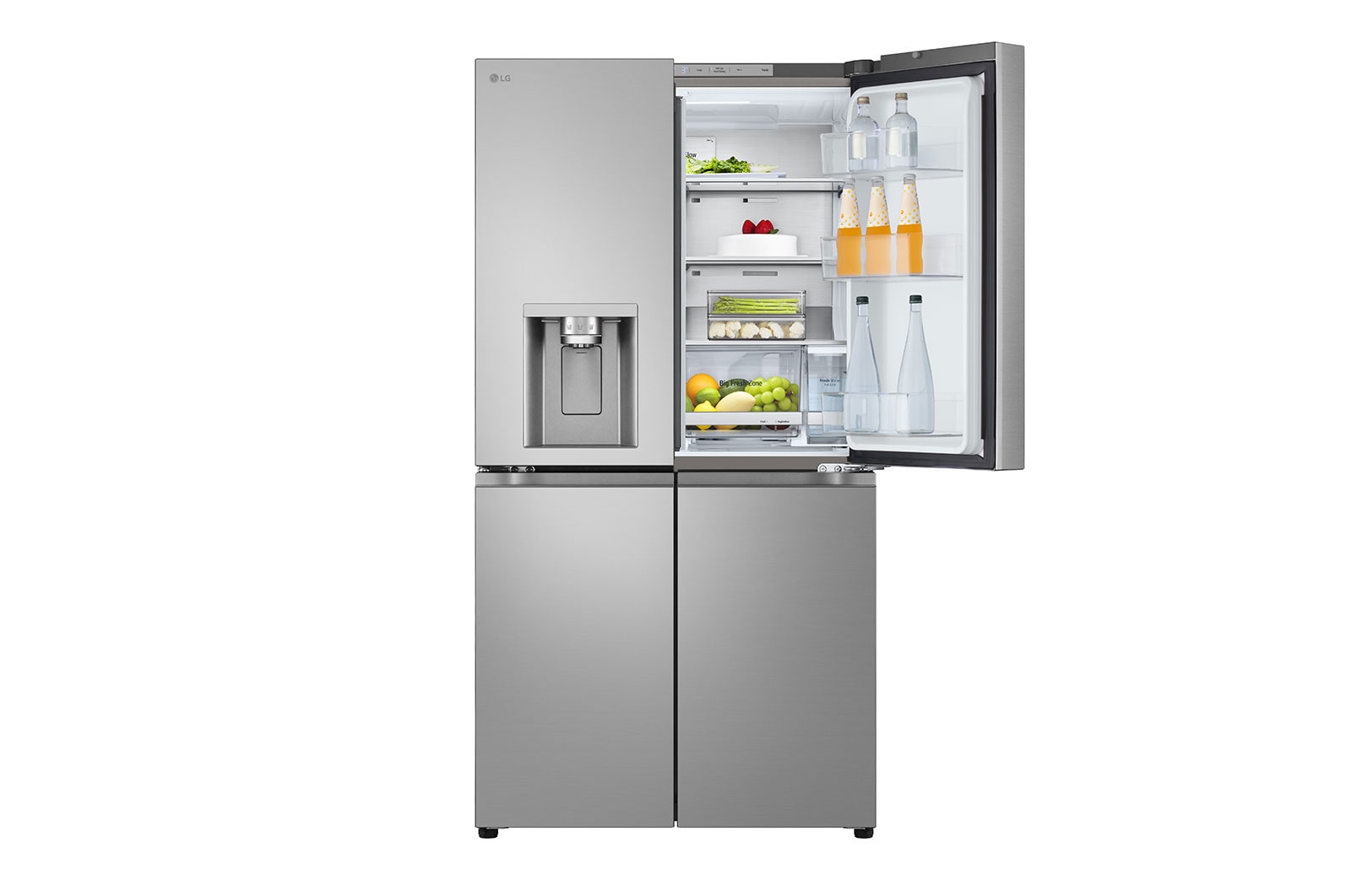 LG 636L French Door Fridge with Non-Plumbed Ice & Water Dispenser, GF-LN700PL