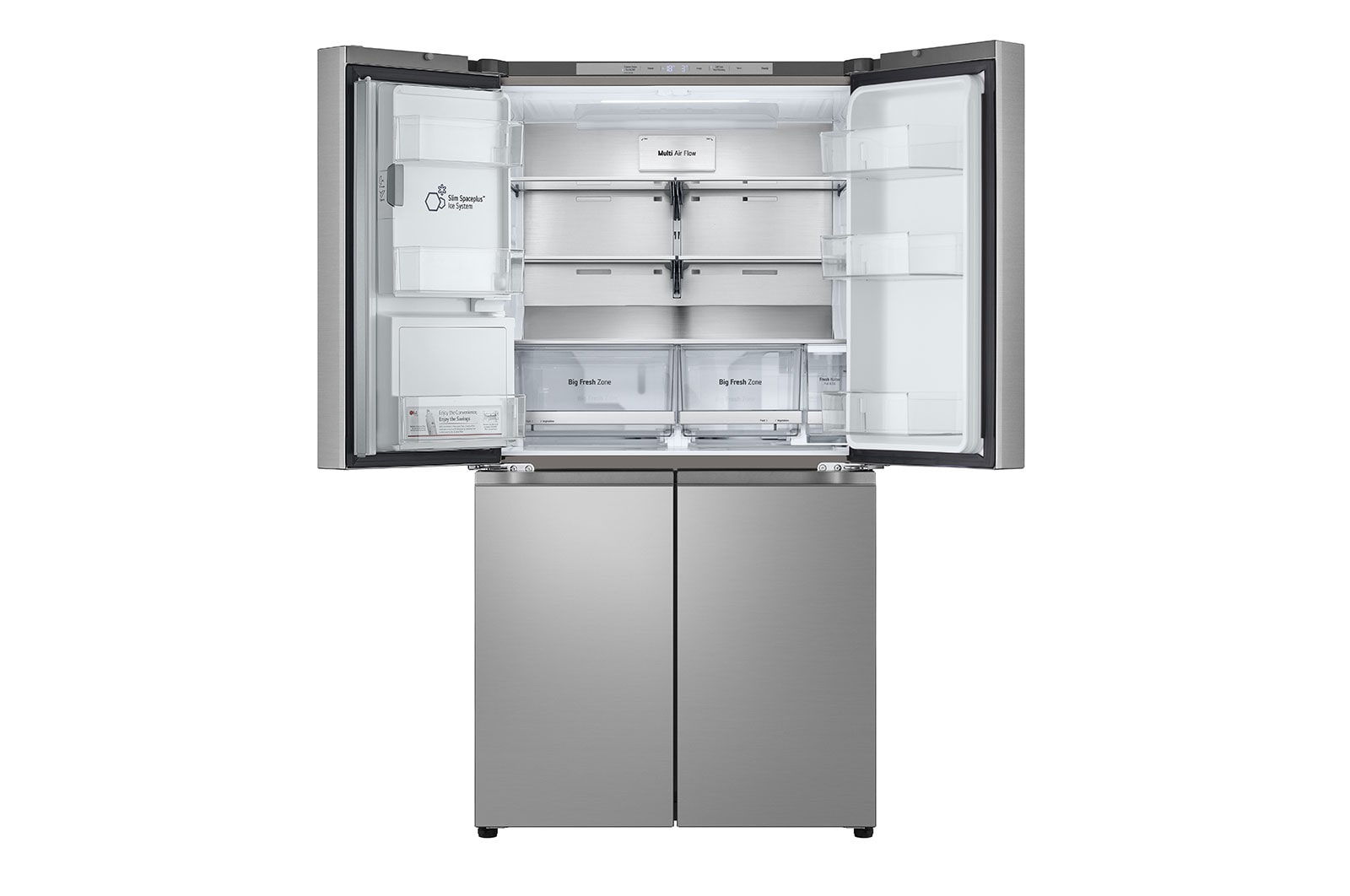 LG 636L French Door Fridge with Non-Plumbed Ice & Water Dispenser, GF-LN700PL