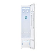 LG 617L French Door Fridge with MoodUP® LED Door Panels + Styler Steam Clothing Care System® with ThinQ® - 3 Garment in Black Glass, GF-MV600-S3