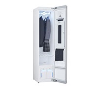 LG 617L French Door Fridge with MoodUP® LED Door Panels + Styler Steam Clothing Care System® with ThinQ® - 3 Garment in Black Glass, GF-MV600-S3