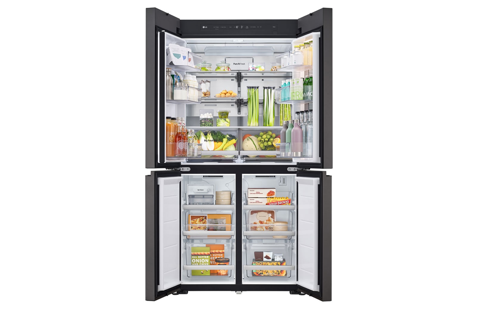 LG 617L French Door Fridge - MoodUP® LED Panels, GF-MV600