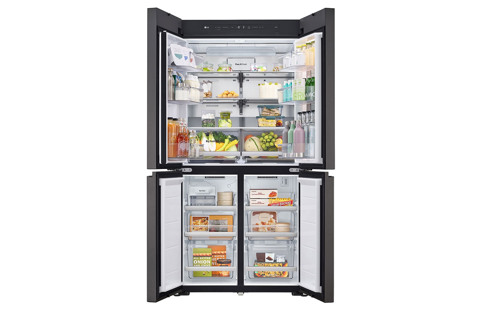 LG 617L French Door Fridge - MoodUP® LED Panels, GF-MV600