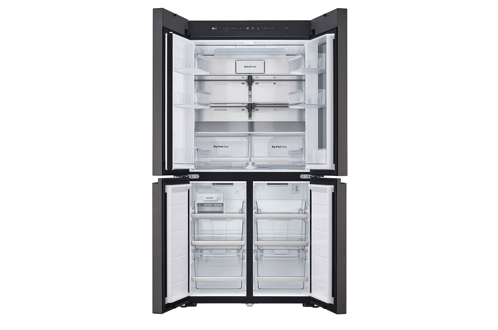 LG 617L French Door Fridge - MoodUP® LED Panels, GF-MV600