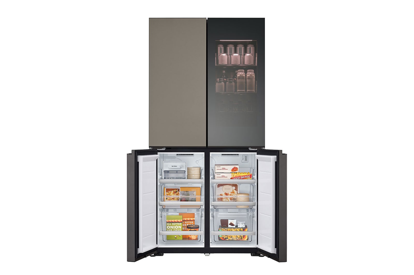 LG 617L French Door Fridge - MoodUP® LED Panels, GF-MV600