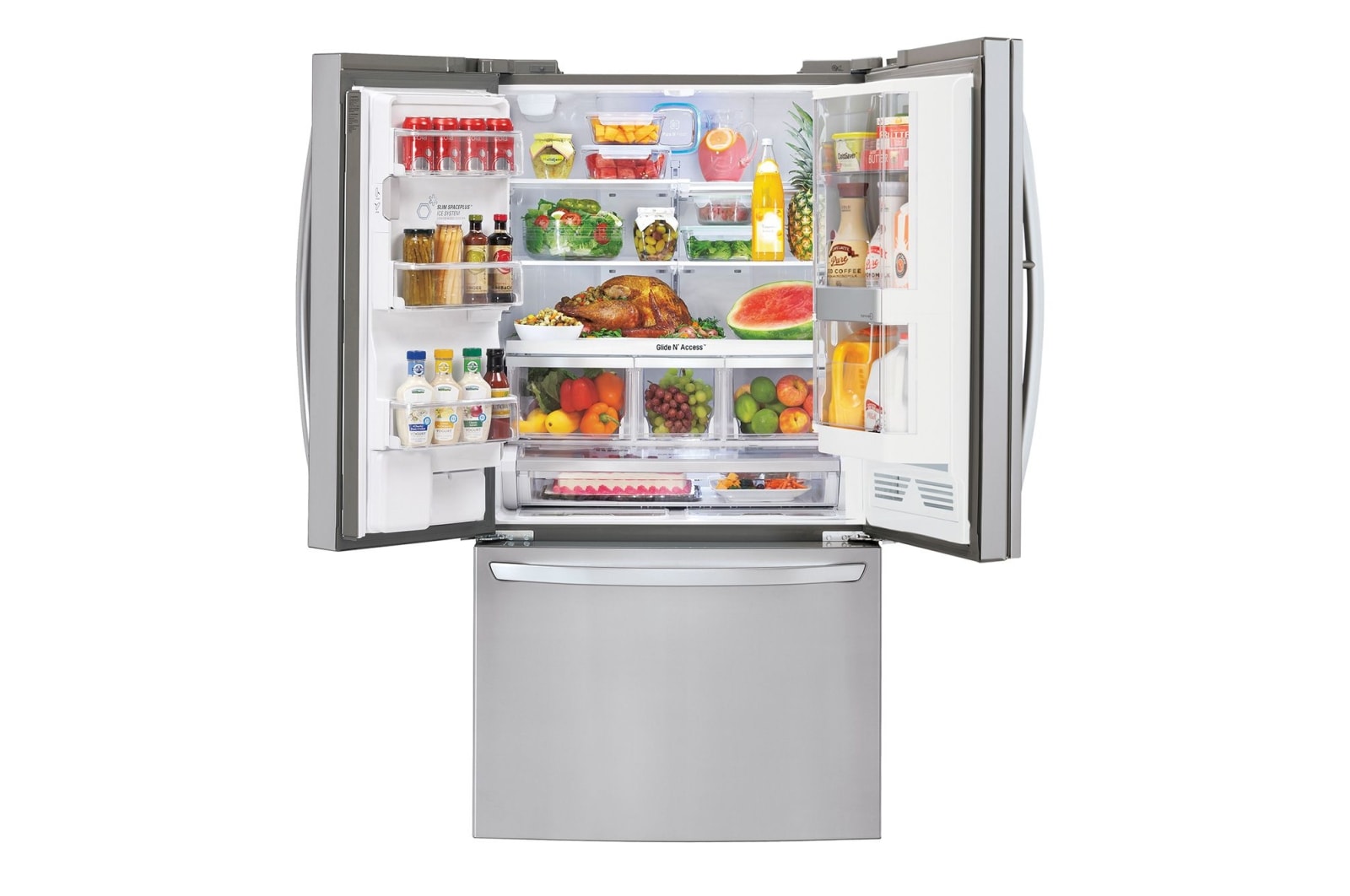 LG 730L Door-in-Door® French Door Fridge with Slim Ice Maker, GF-SD730SL