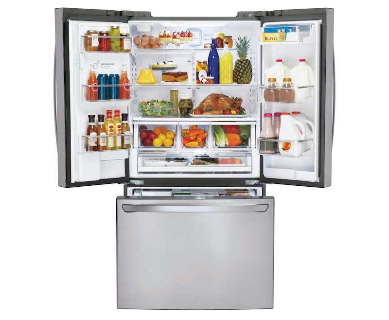 LG 730L French Door Refrigerator with Slim In-Door Ice Maker, GF-SL730SL