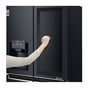 LG 508L Slim French Door Fridge, with InstaView Door-In-Door®, in Matte Black Finish, GF-V570MBL