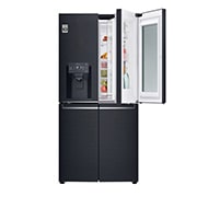 LG 508L Slim French Door Fridge, with InstaView Door-In-Door®, in Matte Black Finish, GF-V570MBL