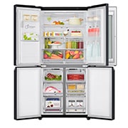 LG 508L Slim French Door Fridge, with InstaView Door-In-Door®, in Matte Black Finish, GF-V570MBL