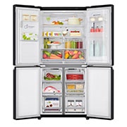 LG 508L Slim French Door Fridge, with InstaView Door-In-Door®, in Matte Black Finish, GF-V570MBL