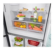 LG 508L Slim French Door Fridge, with InstaView Door-In-Door®, in Matte Black Finish, GF-V570MBL