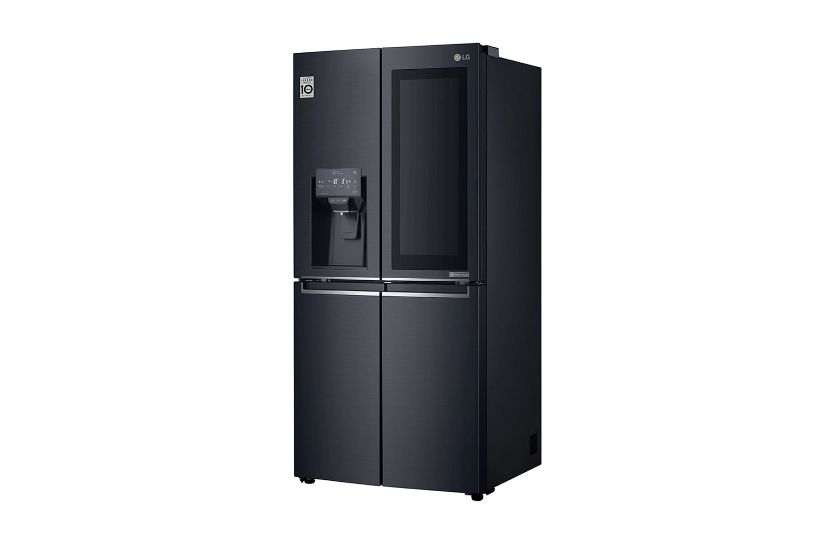 LG 508L Slim French Door Fridge, with InstaView Door-In-Door®, in Matte Black Finish, GF-V570MBL