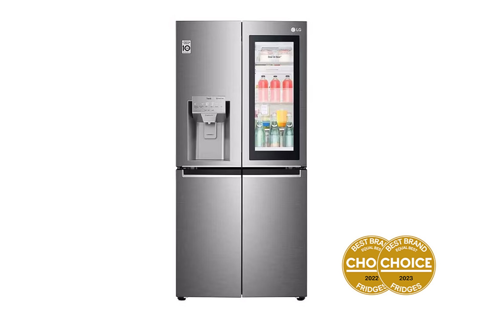 LG 508L Slim French Door Fridge - Non-Plumbed, GF-V570PNL