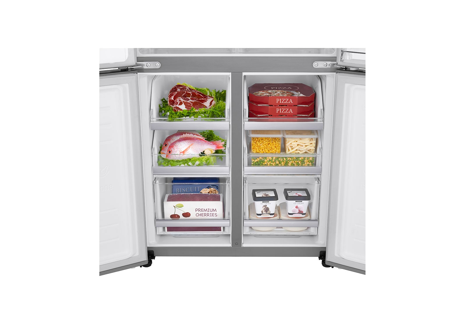 LG 508L Slim French Door Fridge - Non-Plumbed, GF-V570PNL