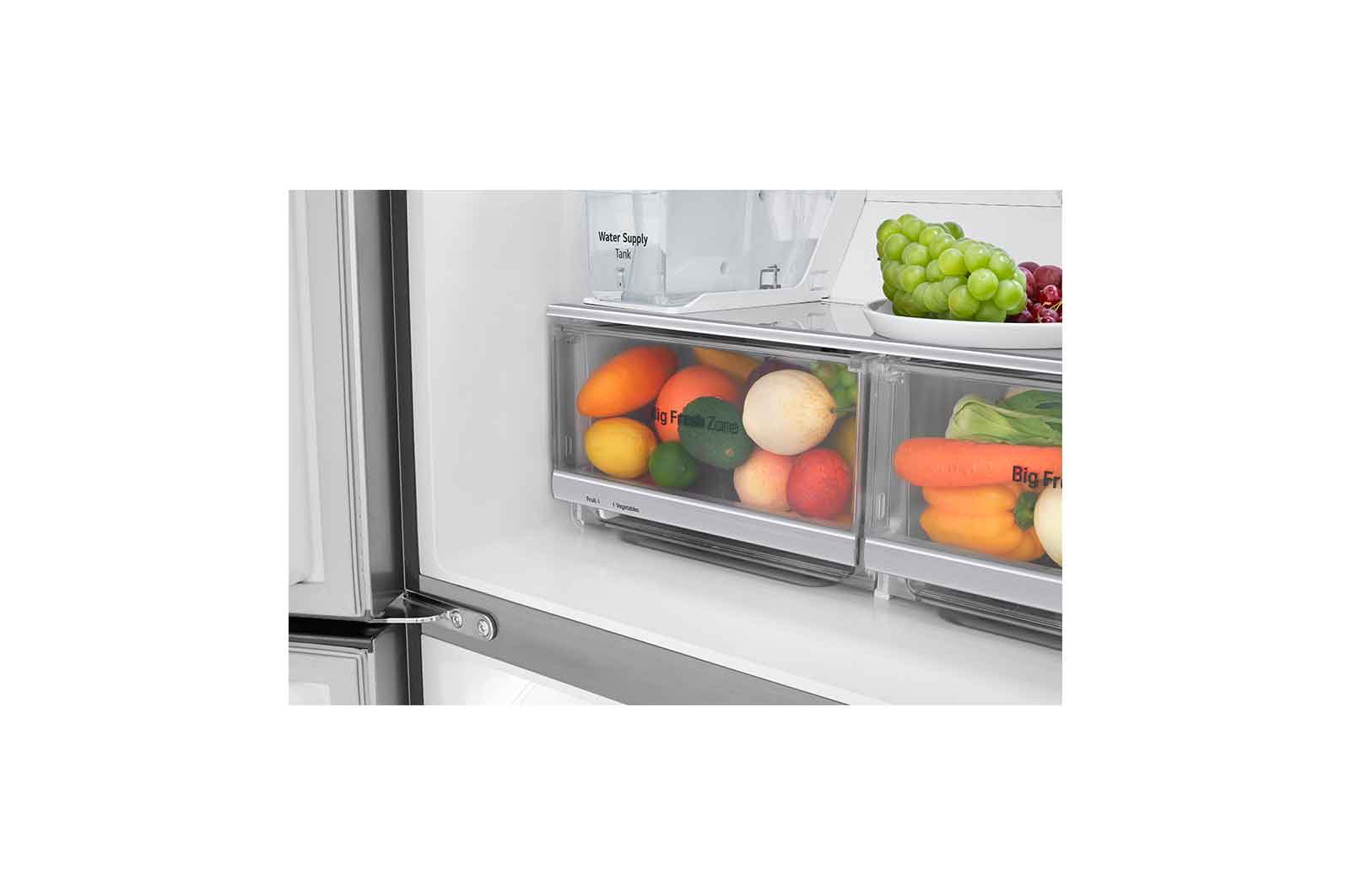 LG 508L Slim French Door Fridge - Non-Plumbed, GF-V570PNL