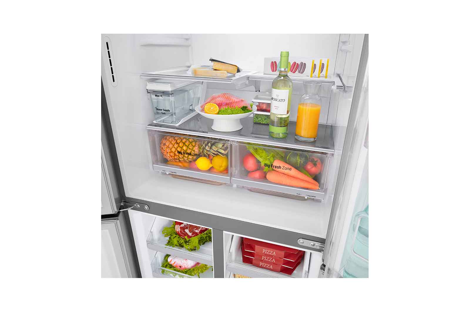 LG 508L Slim French Door Fridge - Non-Plumbed, GF-V570PNL