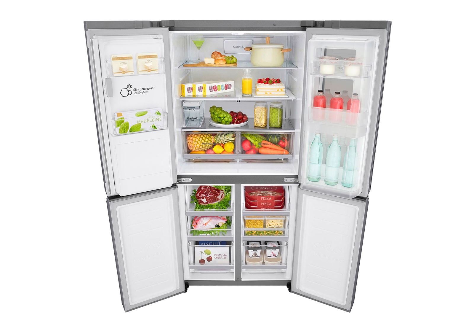 LG 508L Slim French Door Fridge - Non-Plumbed, GF-V570PNL