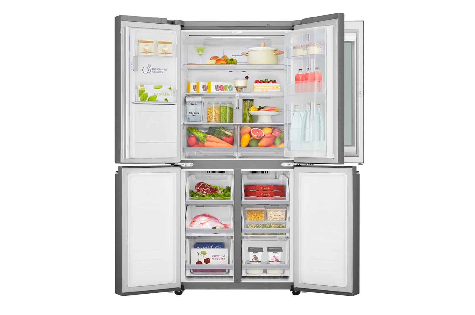 LG 508L Slim French Door Fridge - Non-Plumbed, GF-V570PNL