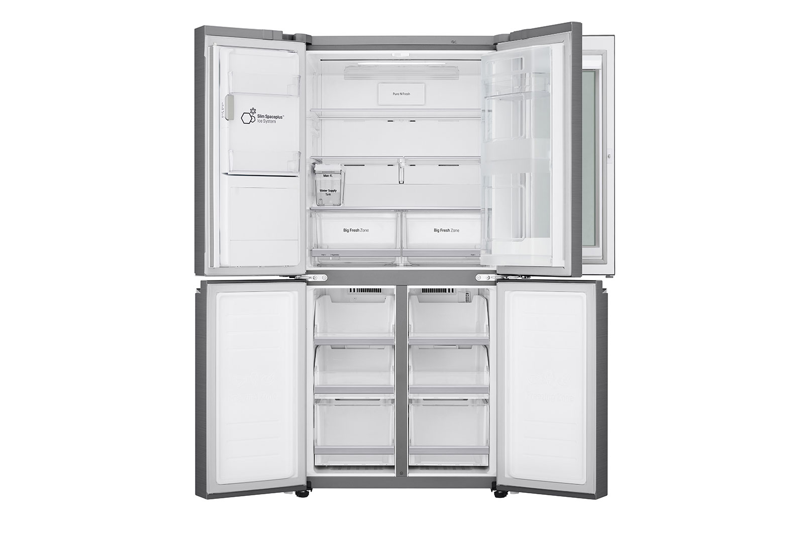 LG 508L Slim French Door Fridge - Non-Plumbed, GF-V570PNL