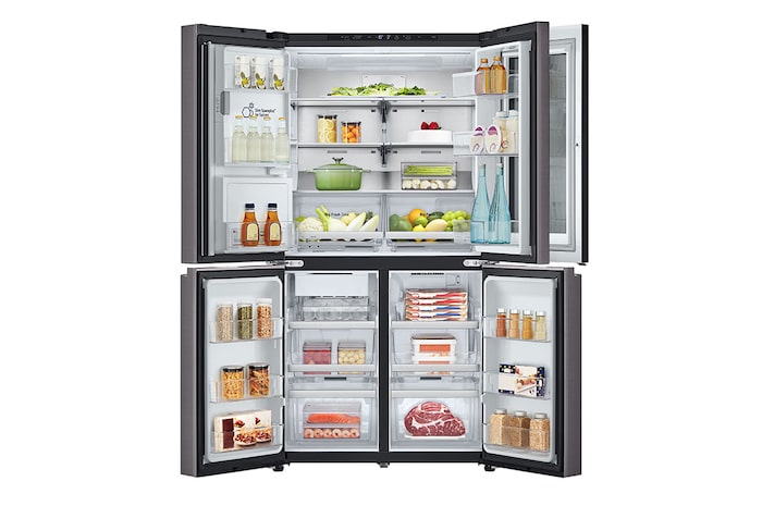 LG 642L French Door Fridge with InstaView™, GF-V700BSLC