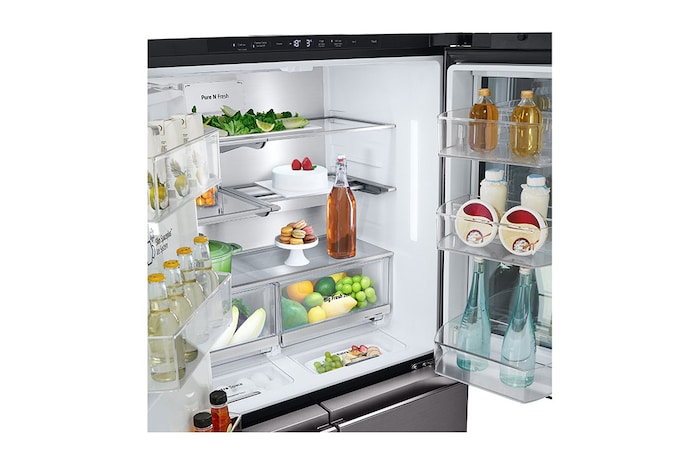 LG 642L French Door Fridge with InstaView™, GF-V700BSLC