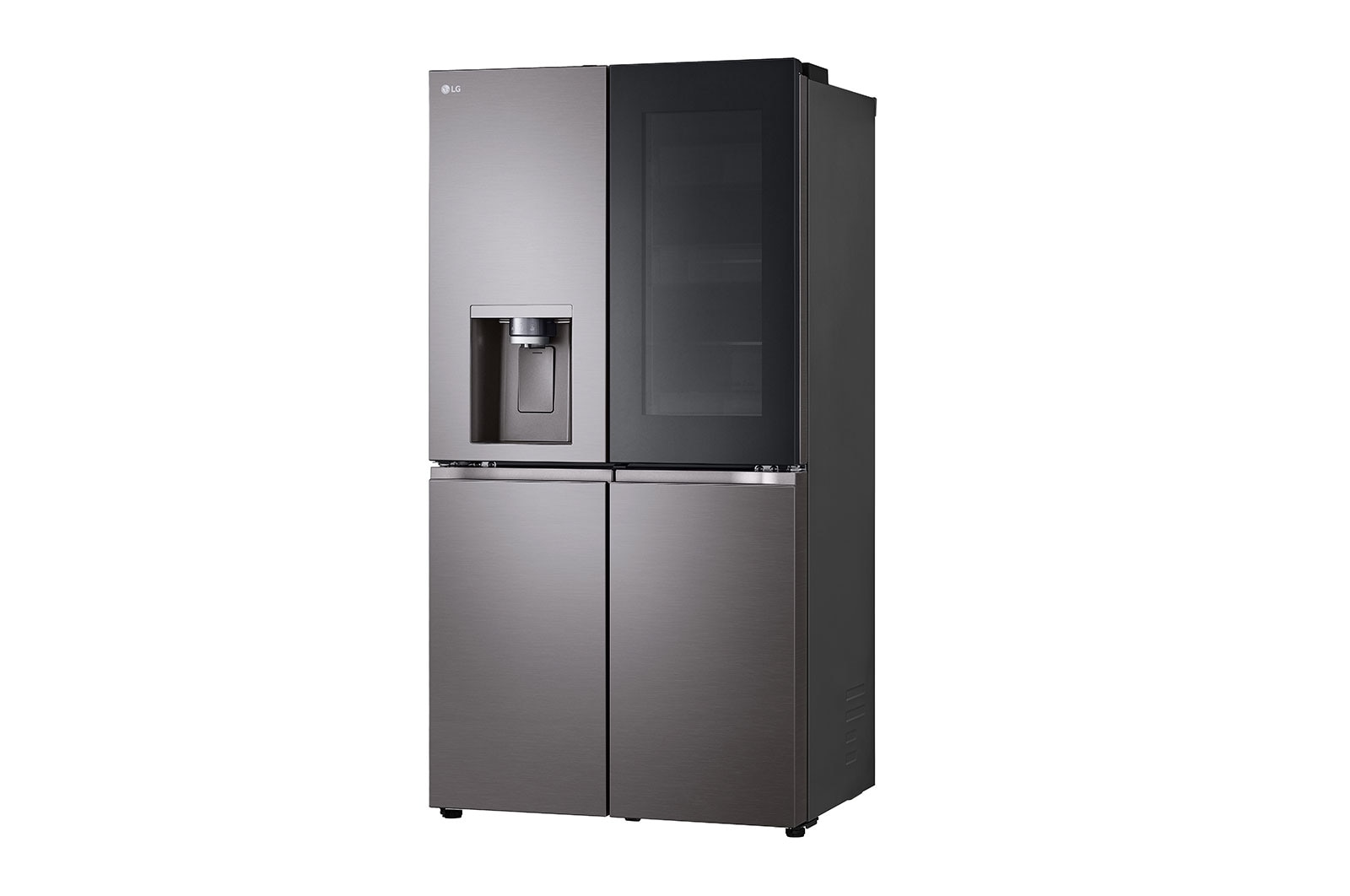 LG 642L InstaView® French Door Fridge in Black Stainless Finish GF-V700BSLC, GF-V700BSLC