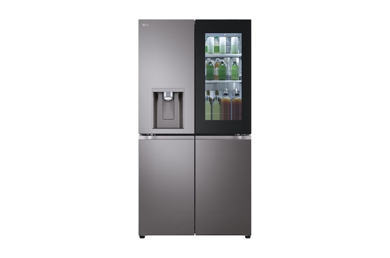 Front view of 642L French Door Fridge with InstaView™ GF-V700BSLC