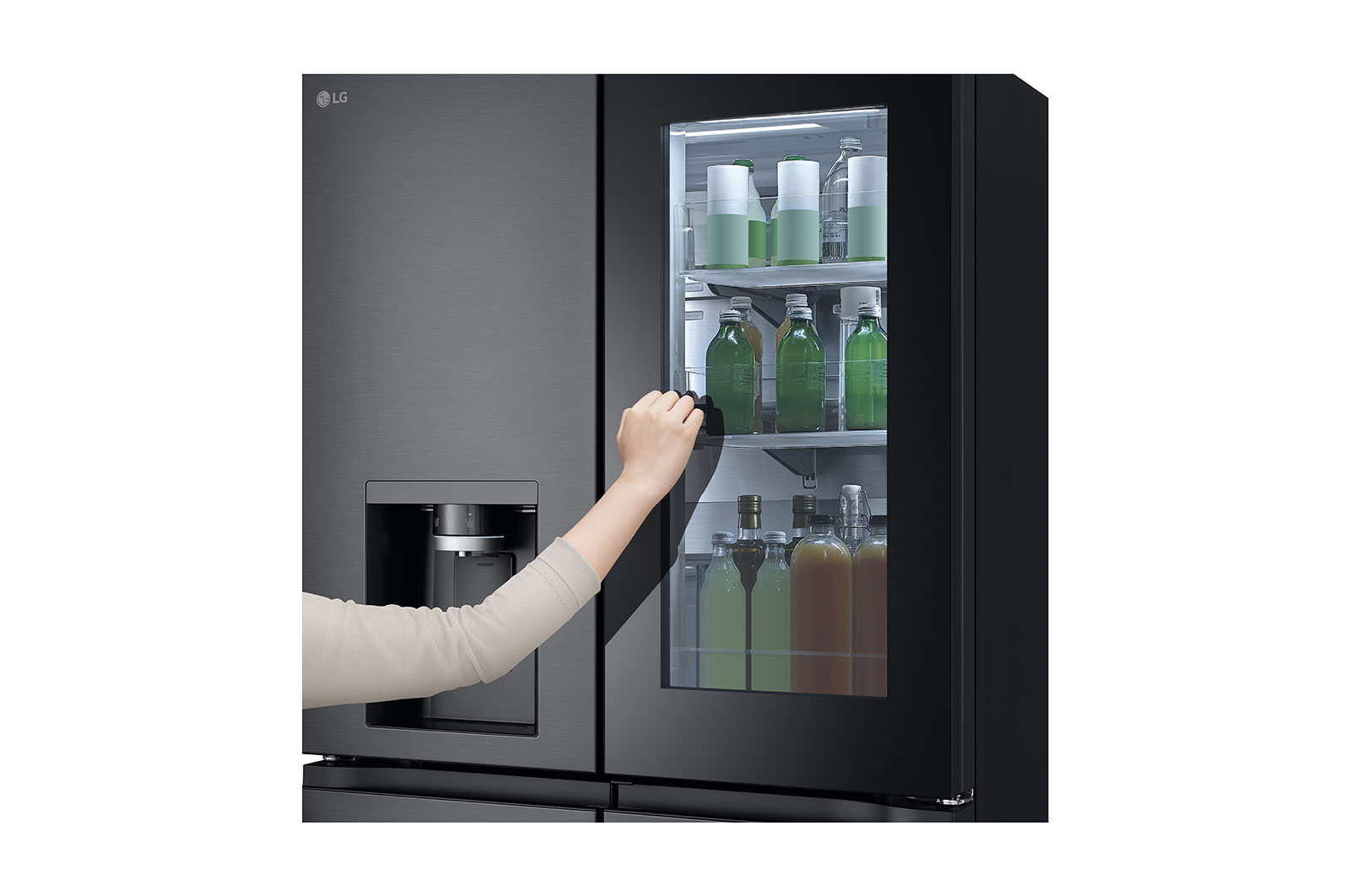 LG 642L French Door Fridge with Craft Ice™ , GF-V700MBLC