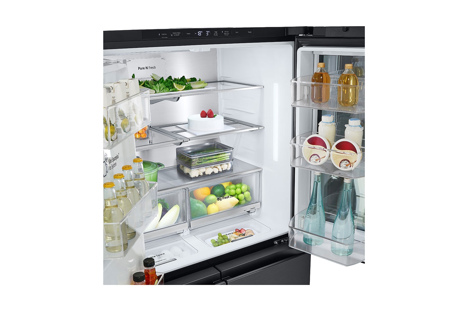 LG 642L French Door Fridge with Craft Ice™ , GF-V700MBLC