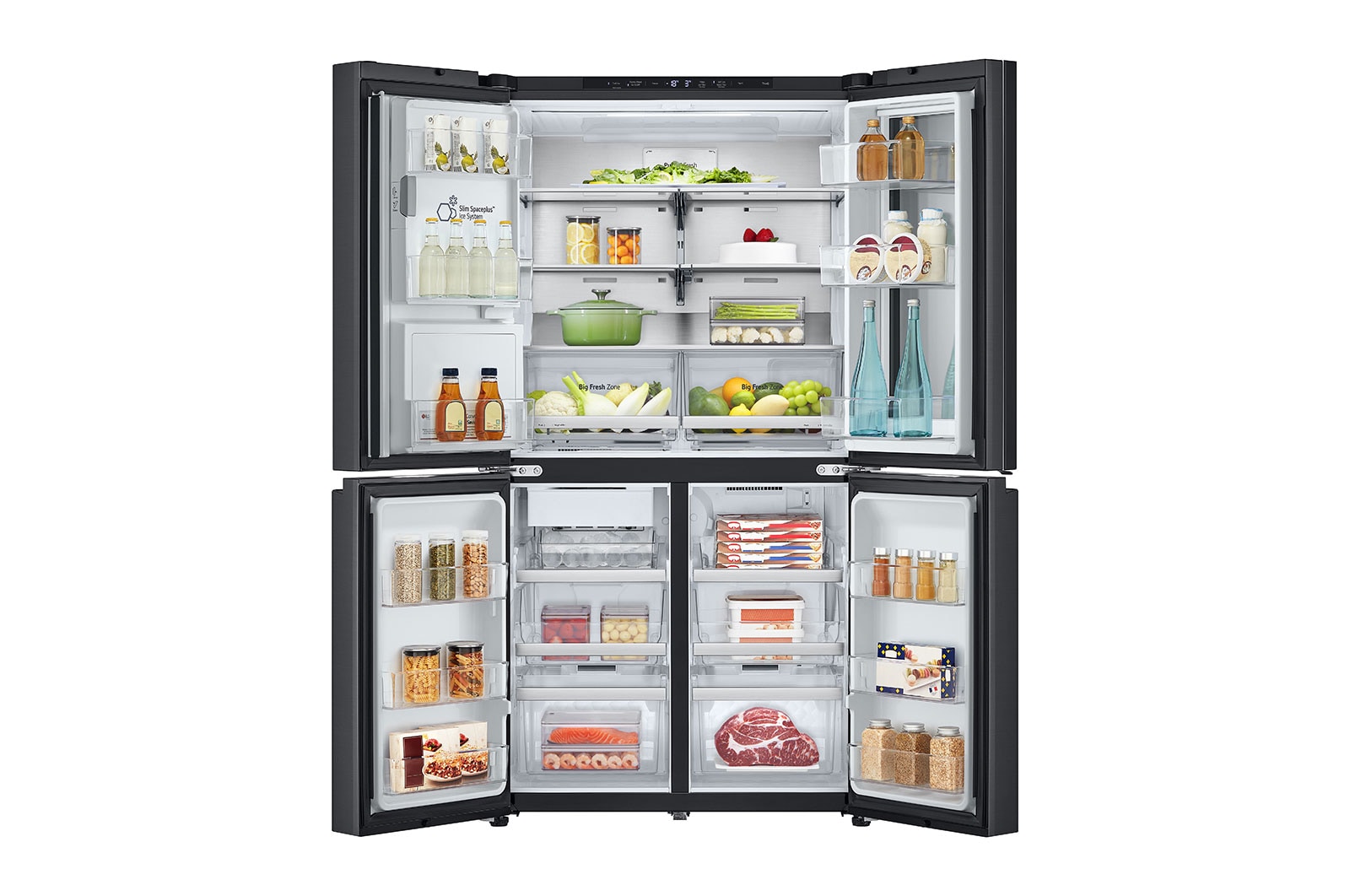 LG 642L French Door Fridge with Craft Ice™ , GF-V700MBLC