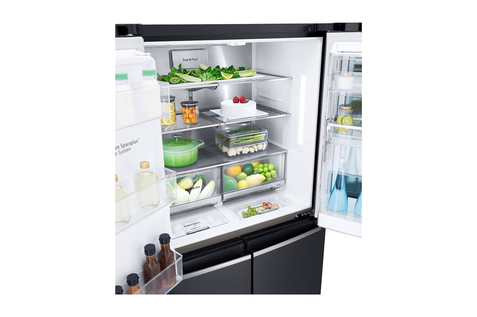 LG 637L French Door Fridge in Matte Black Finish, GF-V706MBLC