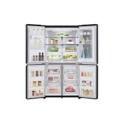 LG 852L French Door Fridge, with InstaView Door-In-Door®, in Matte Black finish, GF-V910MBL