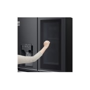 LG 852L French Door Fridge, with InstaView Door-In-Door®, in Matte Black finish, GF-V910MBL