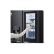 LG 852L French Door Fridge, with InstaView Door-In-Door®, in Matte Black finish, GF-V910MBL