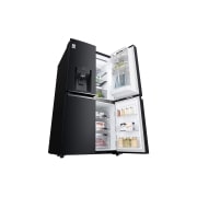 LG 852L French Door Fridge, with InstaView Door-In-Door®, in Matte Black finish, GF-V910MBL