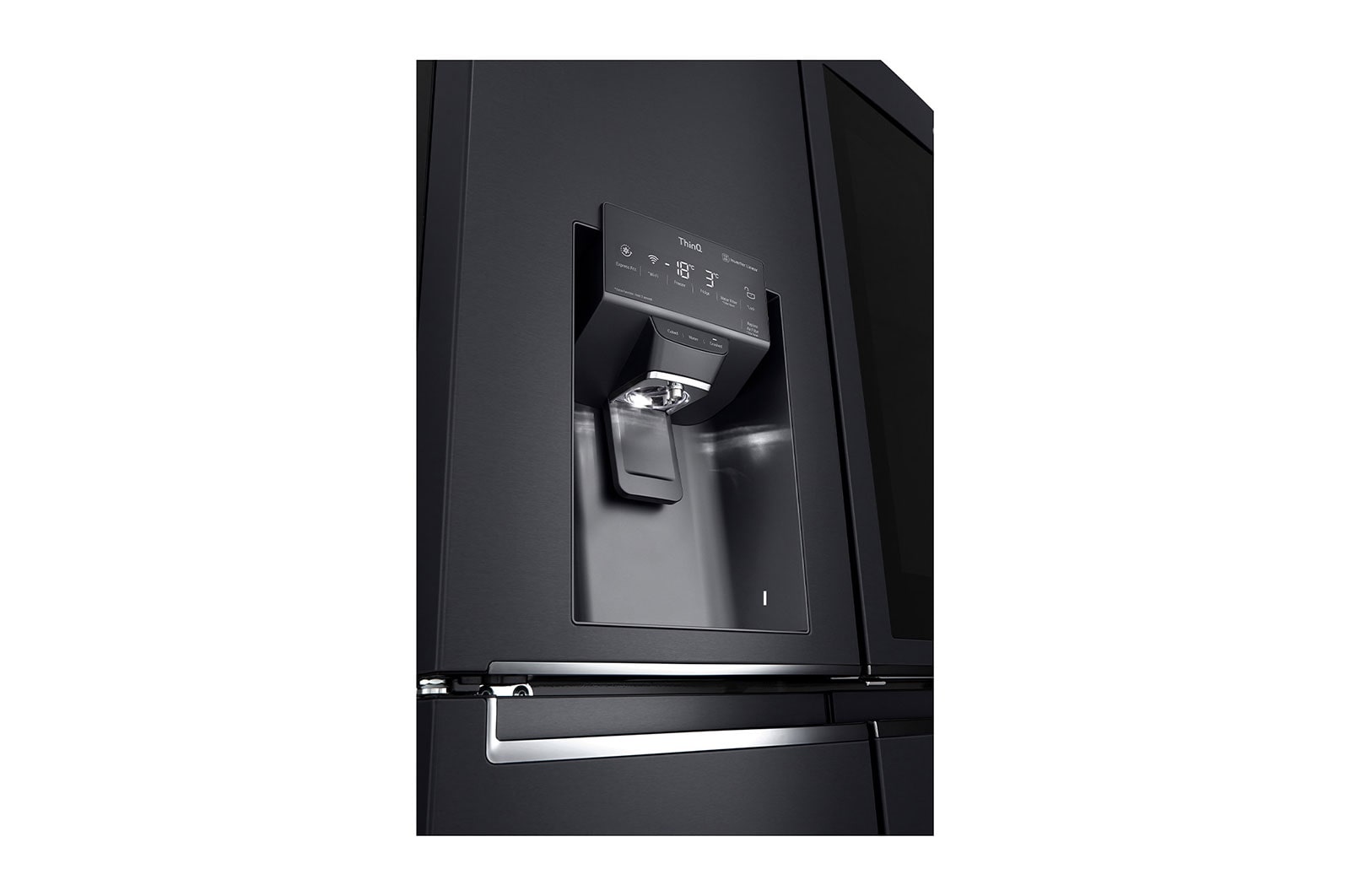 LG 847L French Door Fridge in Matte Black Finish, GF-V910MBLC