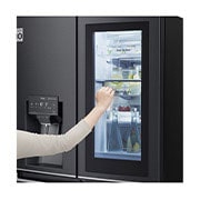 LG 847L French Door Fridge in Matte Black Finish, GF-V910MBLC