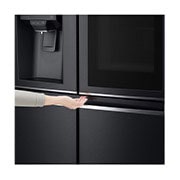 LG 847L French Door Fridge in Matte Black Finish, GF-V910MBLC