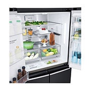 LG 847L French Door Fridge in Matte Black Finish, GF-V910MBLC