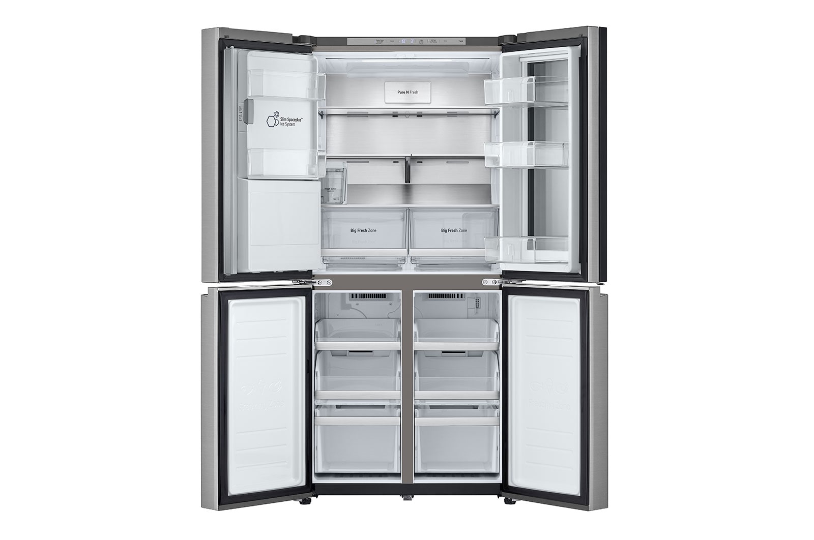 LG 508L Slim French Door Fridge with InstaView®, GF-VN500PL