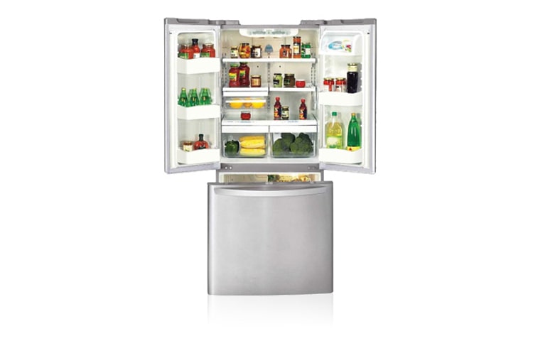 LG 591L 3 Door Stainless Steel French Door Fridge, GM-B208SS