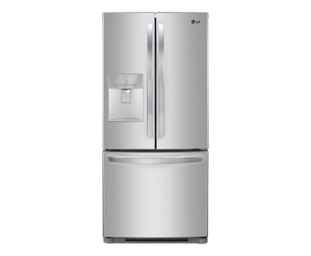 Front view of 583L 3 Door French Door Fridge with Auto Ice Maker &amp; Water Dispenser GM-F208ST