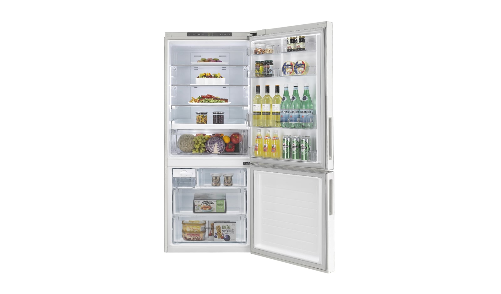Front view of 450L Bottom Mount Refrigerator with 4 Star Energy Rating GN-450UWL