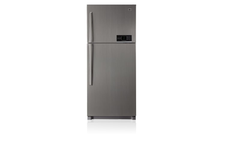 Front view of 466L Titanium Top Mount Fridge with Icebeam Door Cooling GN-R466FT