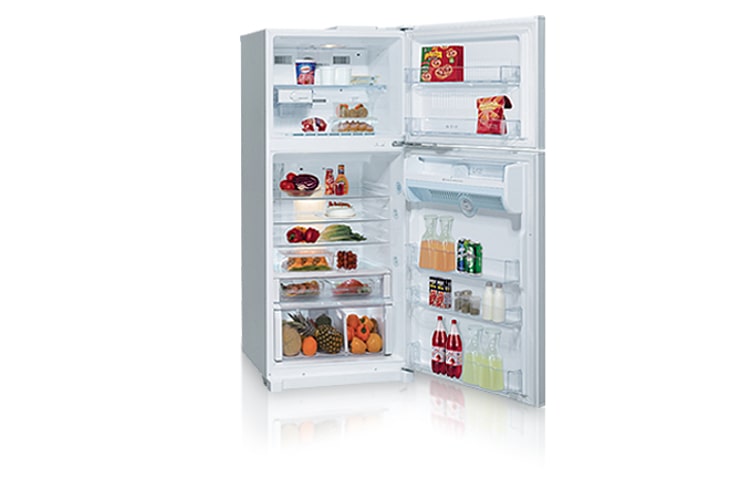 LG 466L White Top Mount Fridge with Icebeam Door Cooling, GN-R466FW